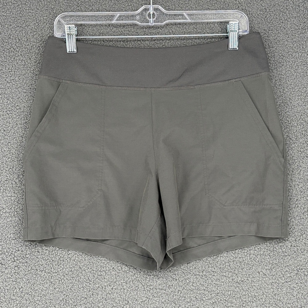Patagonia Happy Hike Shorts Womens Medium Forge Grey Stretch Hiking Outdoor